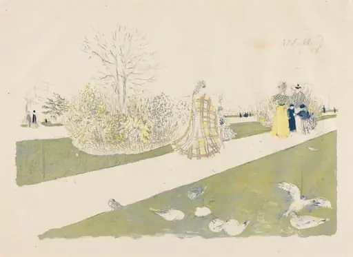 The Tuileries Garden (Le jardin des Tuileries), by Édouard Vuillard