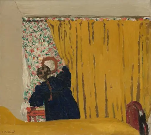 The Yellow Curtain, by Édouard Vuillard