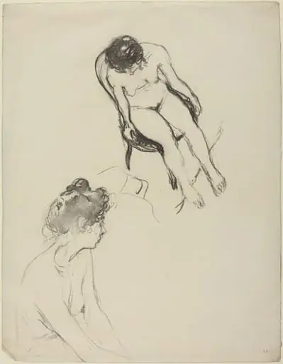 Two Nude Figure Studies, by Édouard Vuillard