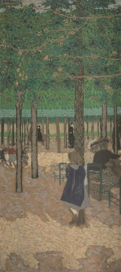 Under the Trees (from "The Public Gardens"), by Édouard Vuillard, unspecified, 1894