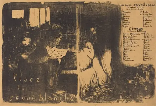 Une Nuit d'Avril à Céos; L'Image, by Édouard Vuillard