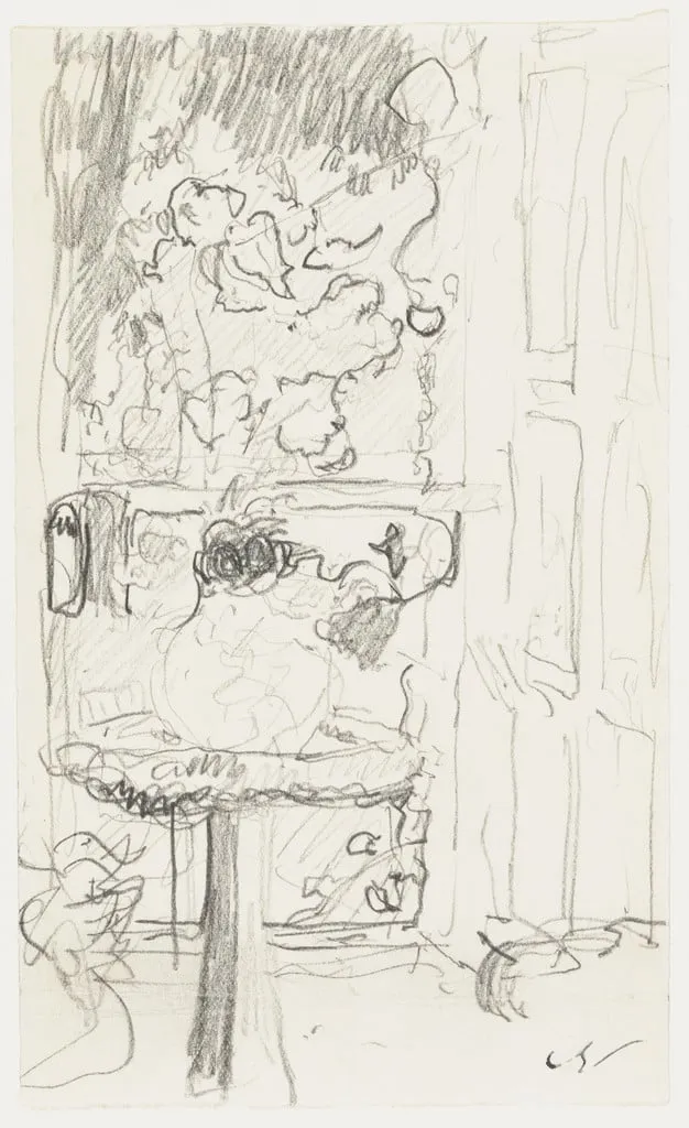 Untitled, by Édouard Vuillard, graphite, 1914