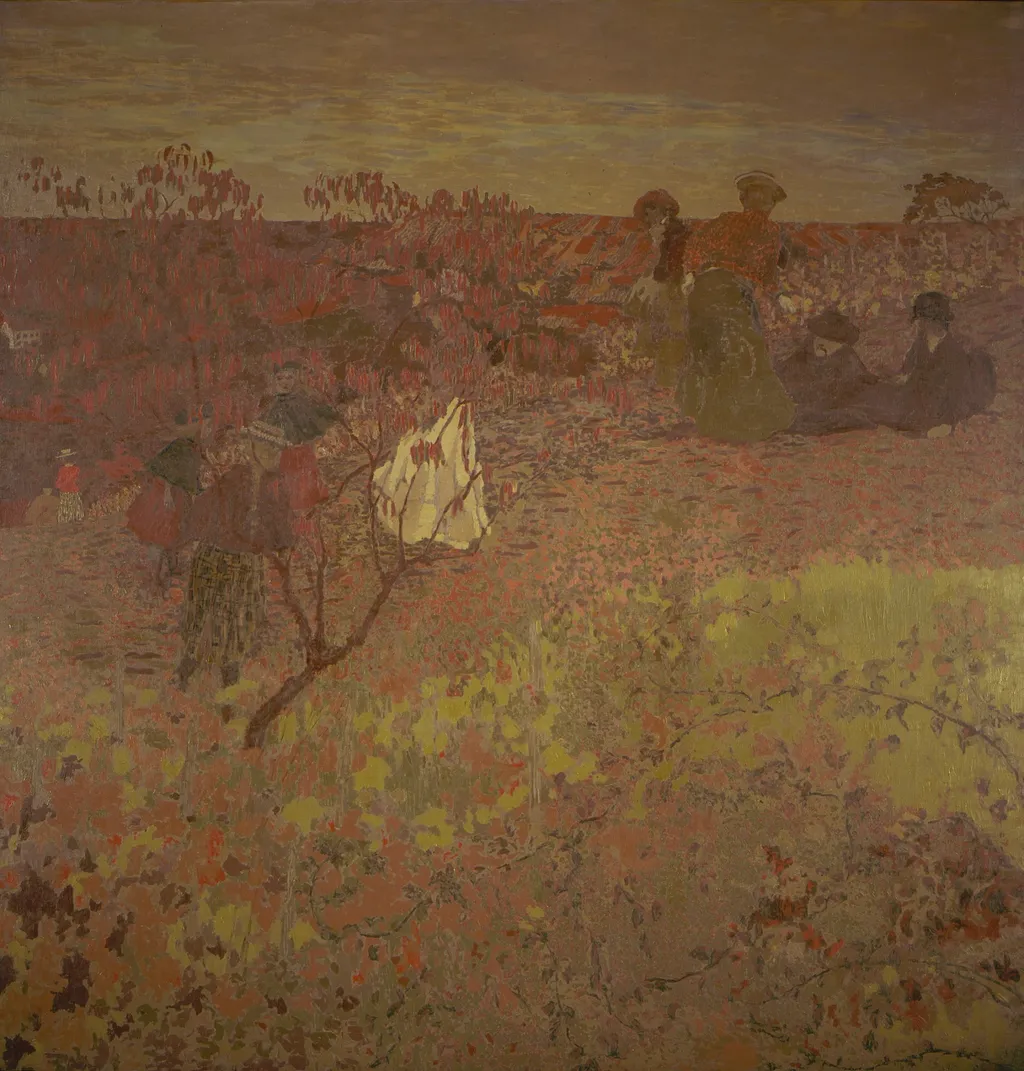 Walking in the Vineyard, by Édouard Vuillard, unspecified, 1899