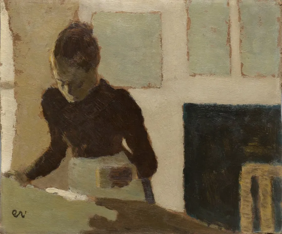 Woman Ironing, by Édouard Vuillard, unspecified, 1892