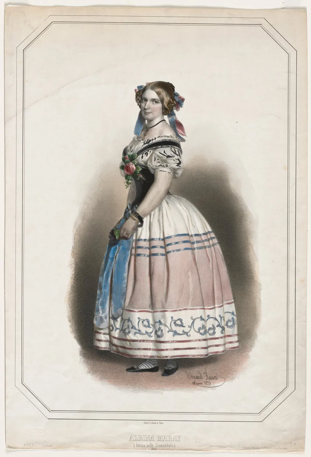 Portrait of Albina Maray, by Eduard Kaiser, 1851