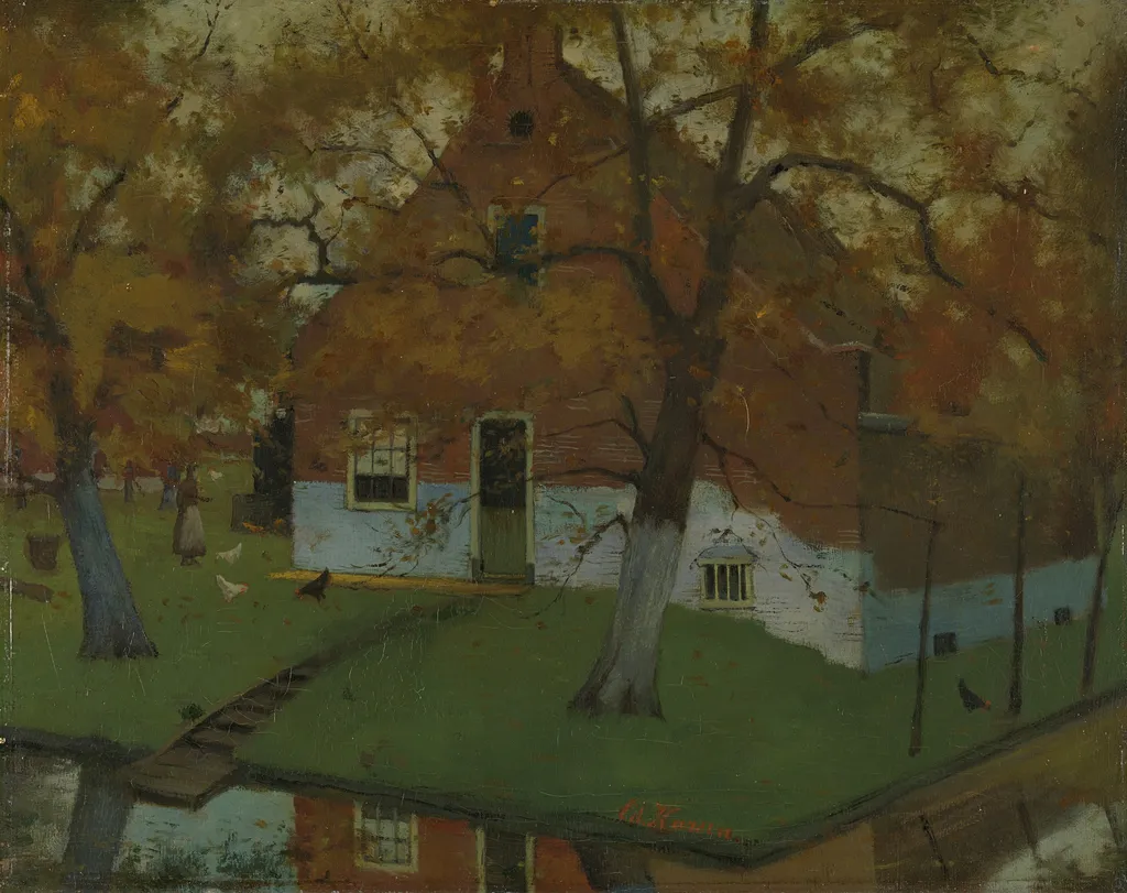 Farm in the Province of North Holland, by Eduard Karsen, oil, 1896