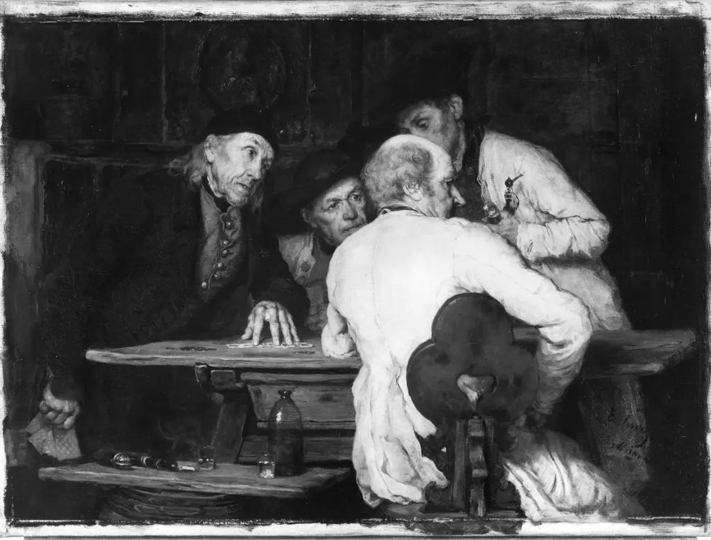 The Dispute, by Eduard Kurzbauer, oil