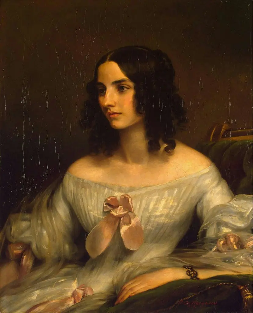 Portrait of Aglaya A. Senden, by Eduard Magnus