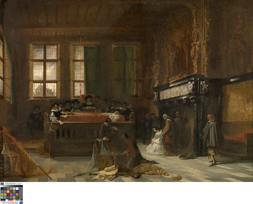 De zitting van de rechtbank