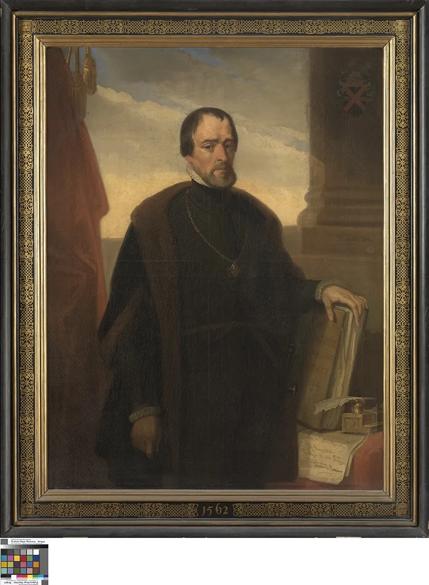 Portret van Cornelis Van Baesdorp, burgemeester van Brugge, by Eduard Wallays, oil, 1839