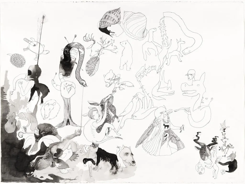 Untitled, by Eduardo Berliner, ink, 2013