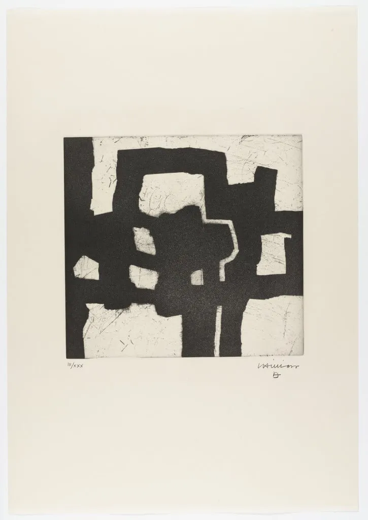 Untitled, by Eduardo Chillida, ink, 1973