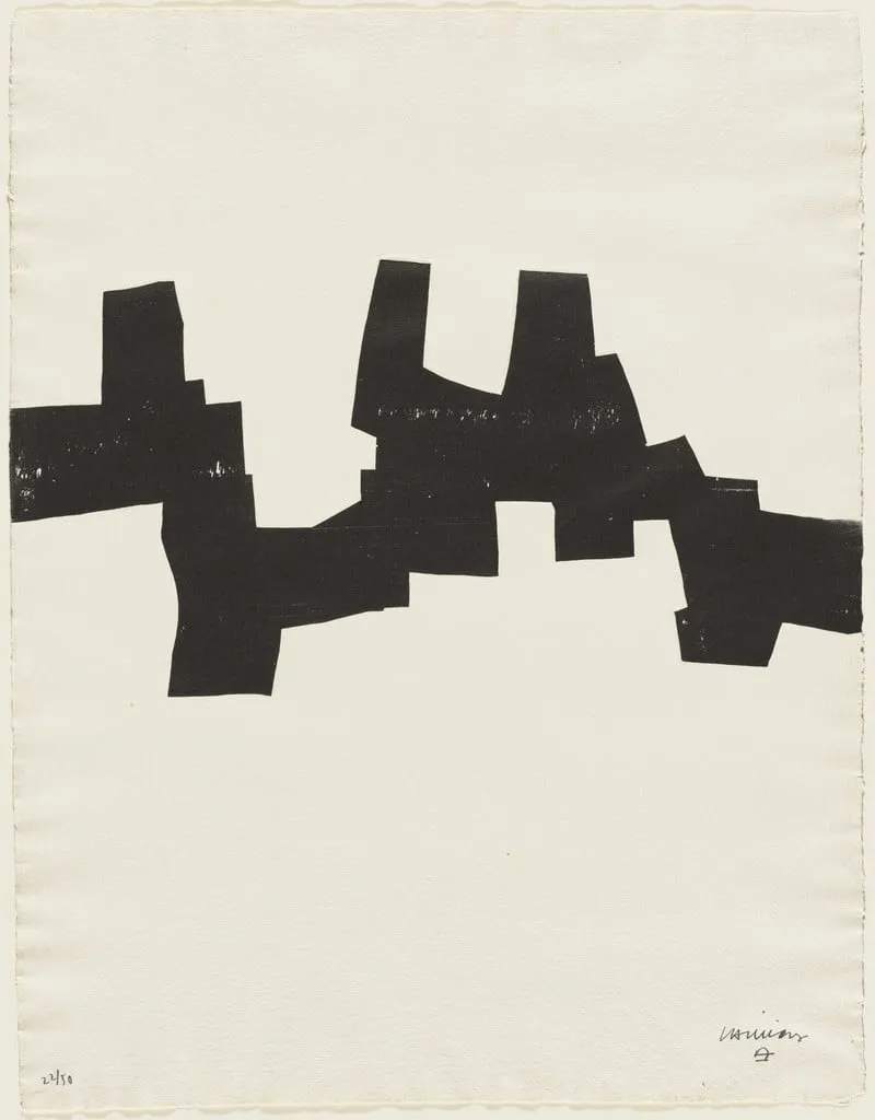 Untitled, by Eduardo Chillida, ink, 1972