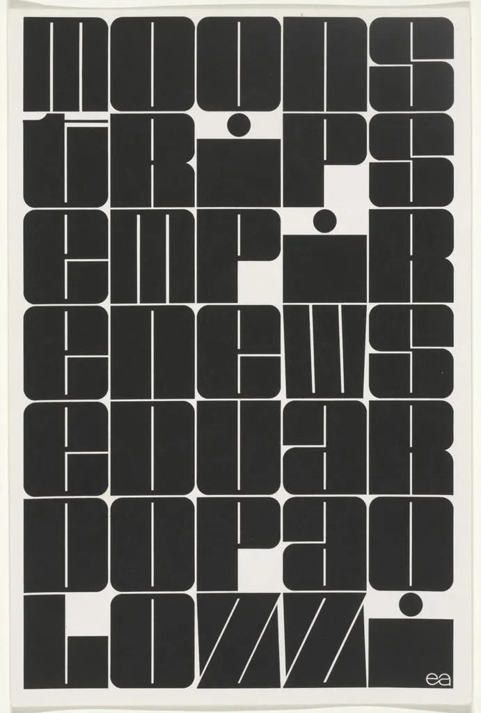 Untitled, by Eduardo Paolozzi, ink, 1967
