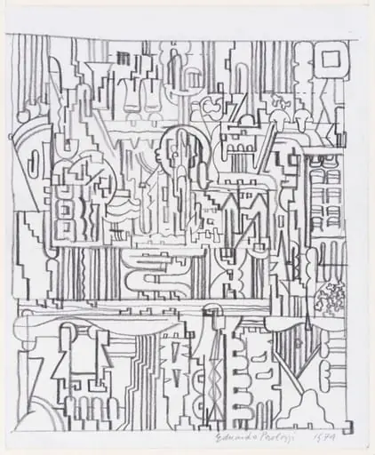 Untitled study, by Eduardo Paolozzi