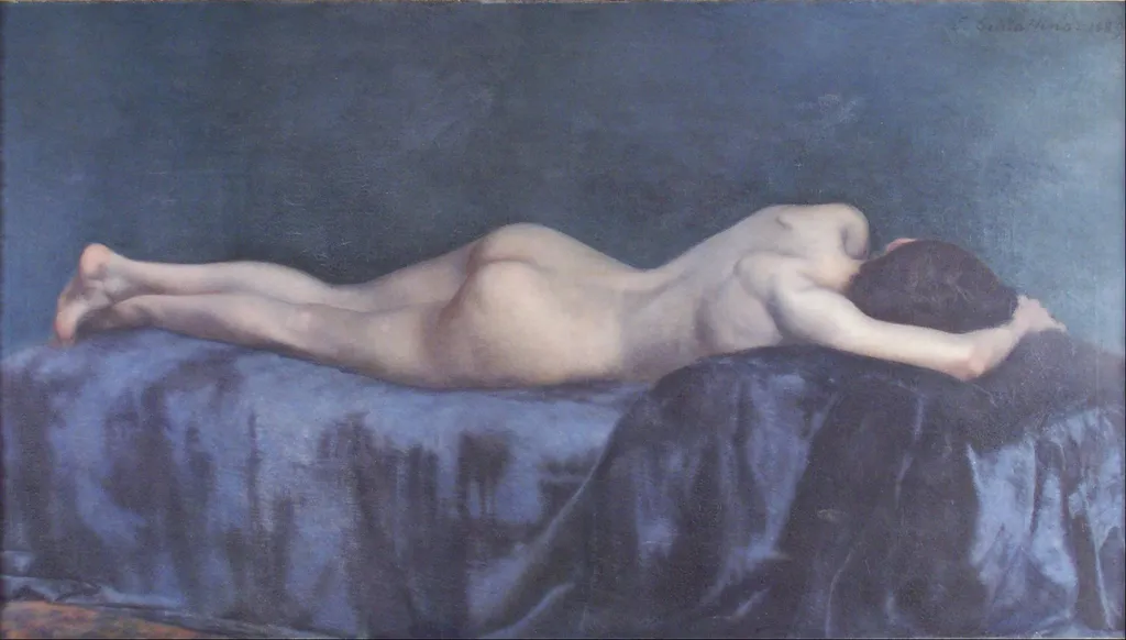 Reposo, by Eduardo Schiaffino, oil, 1895