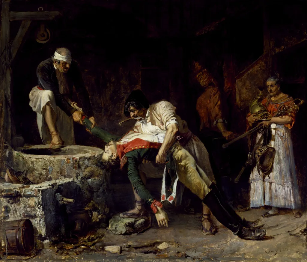 Spain 1812, French Occupation, by Eduardo Zamacois y Zabala, oil, 1866