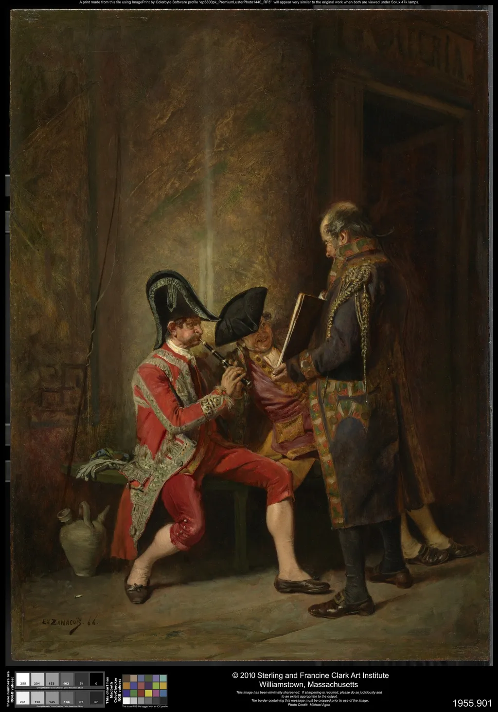The Musicians (Music in an Antechamber), by Eduardo Zamacois y Zabala, oil, 1866