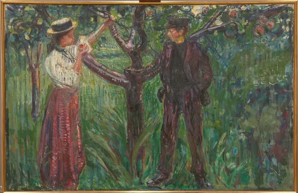 Adam and Eve, by Edvard Munch