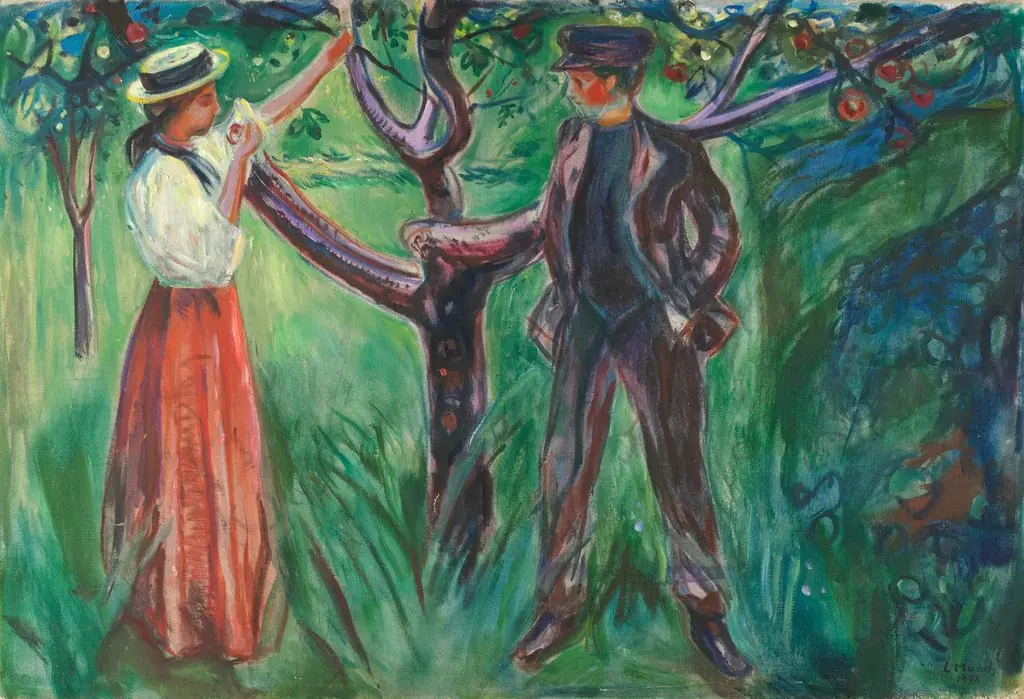 Adam and Eve, by Edvard Munch
