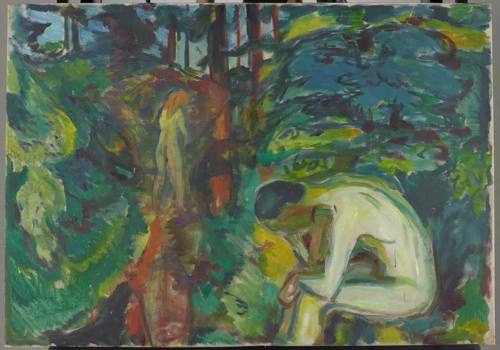 After the Fall, by Edvard Munch, oil, 1924