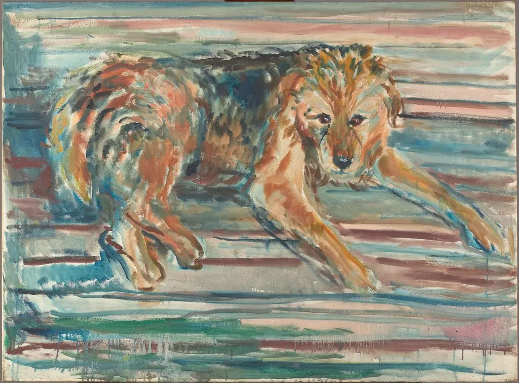 Airdale Terrier, by Edvard Munch