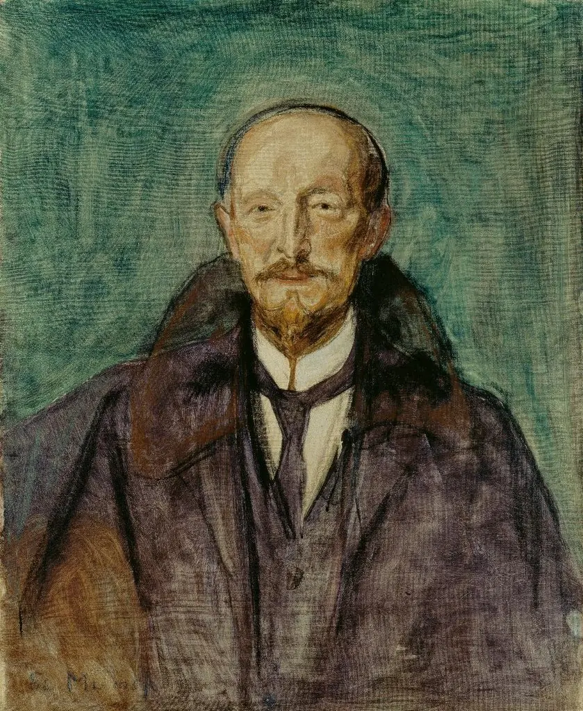 Albert Kollmann, by Edvard Munch