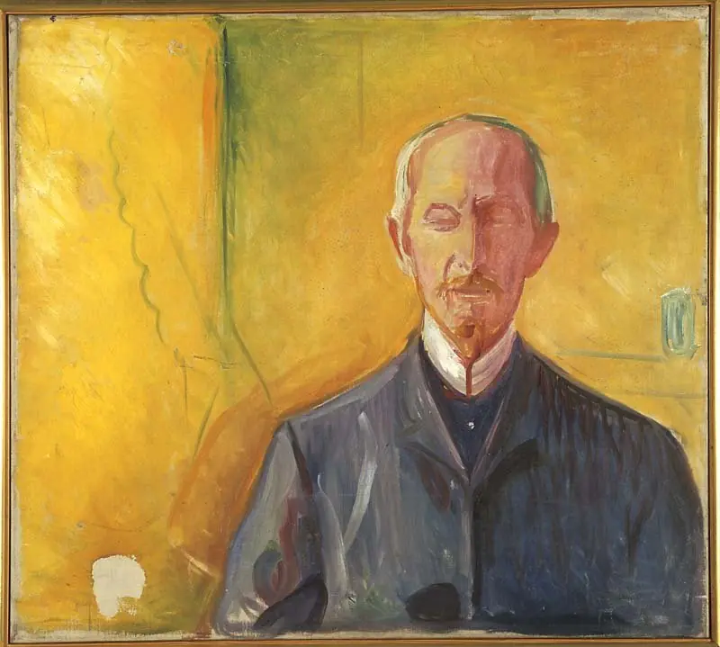 Albert Kollmann, by Edvard Munch