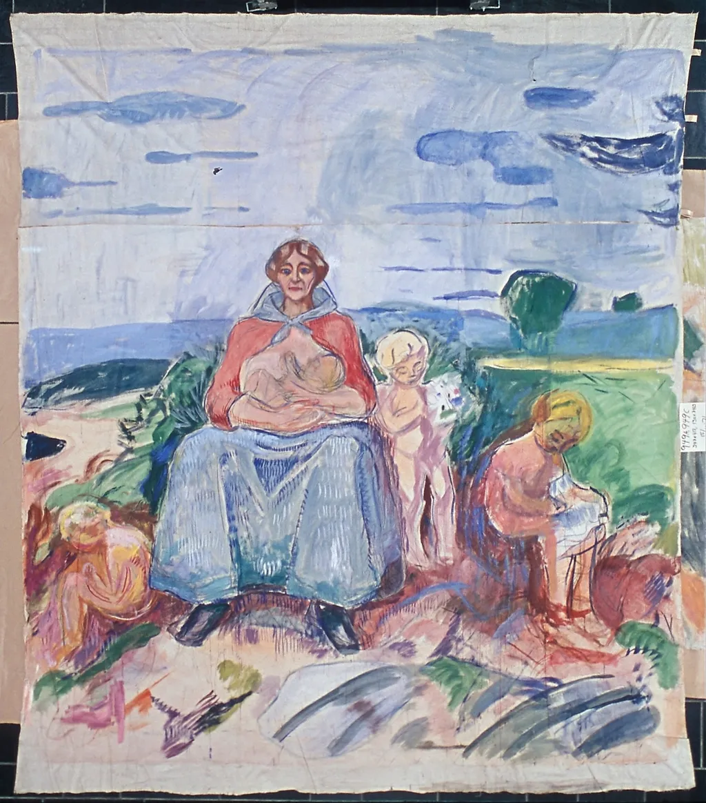 Alma Mater: Middle Part, by Edvard Munch, paint, 1914