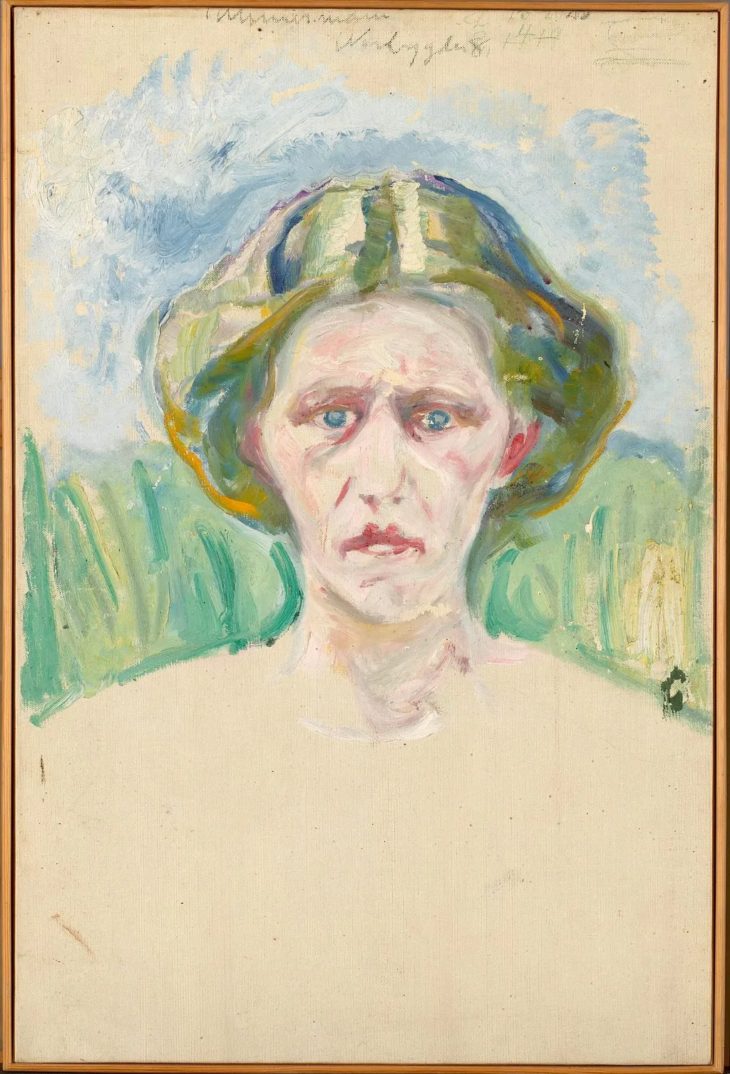 Alma Mater: Portrait Study, by Edvard Munch, oil, 1914