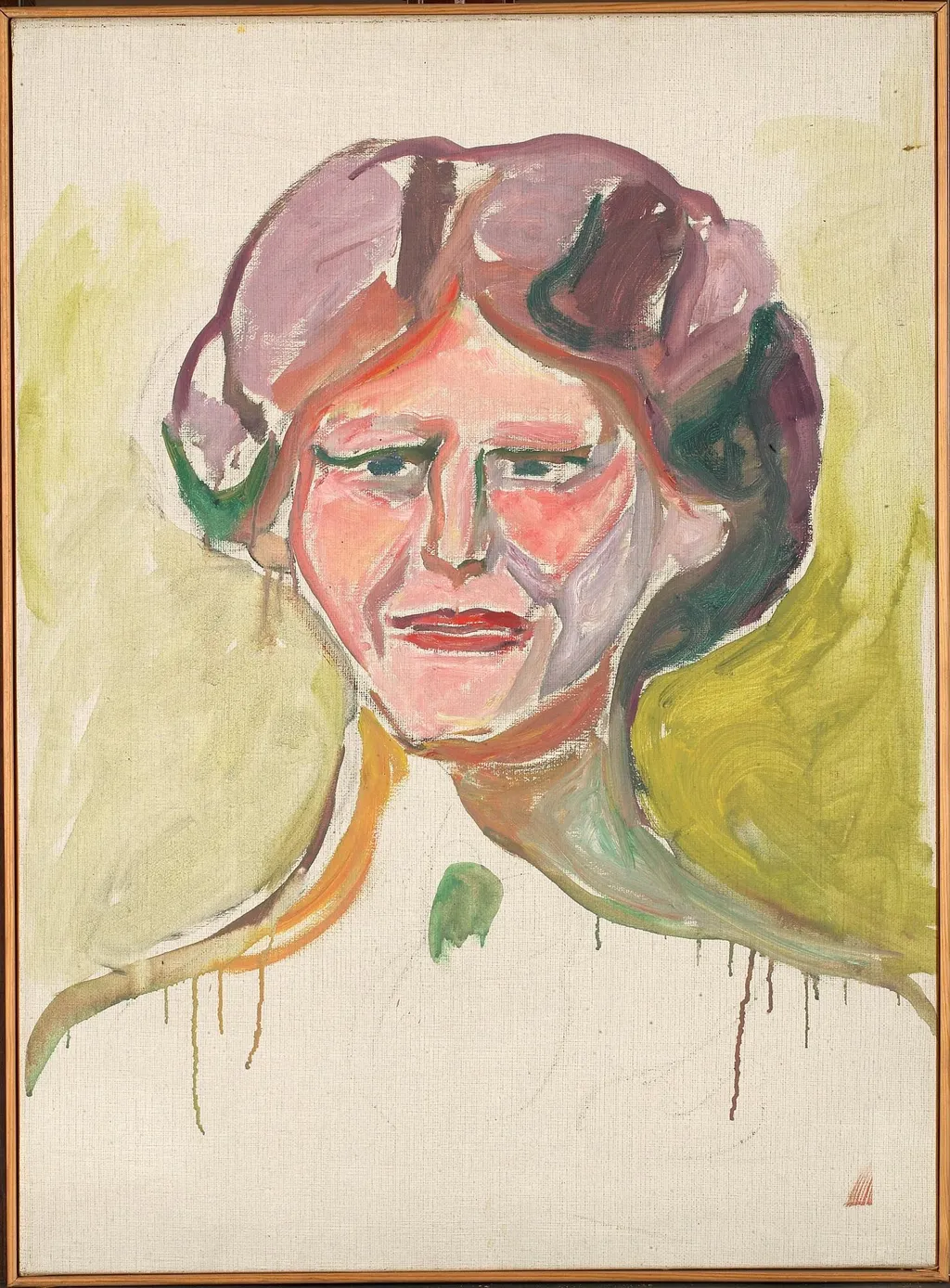 Alma Mater: Portrait Study, by Edvard Munch, oil, 1912