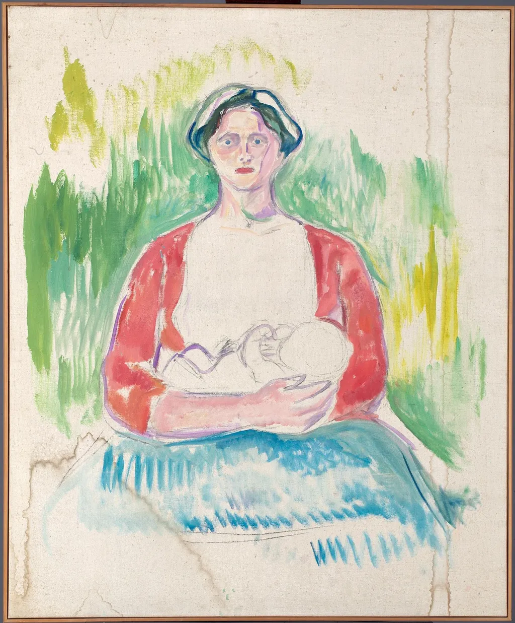 Alma Mater: Study, by Edvard Munch, oil, 1912