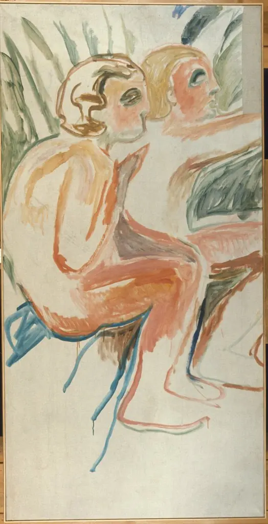 Alma Mater: Two Sitting Children, by Edvard Munch