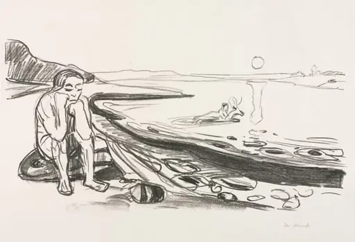 Alpha and Omega:  Omega's Flight, by Edvard Munch