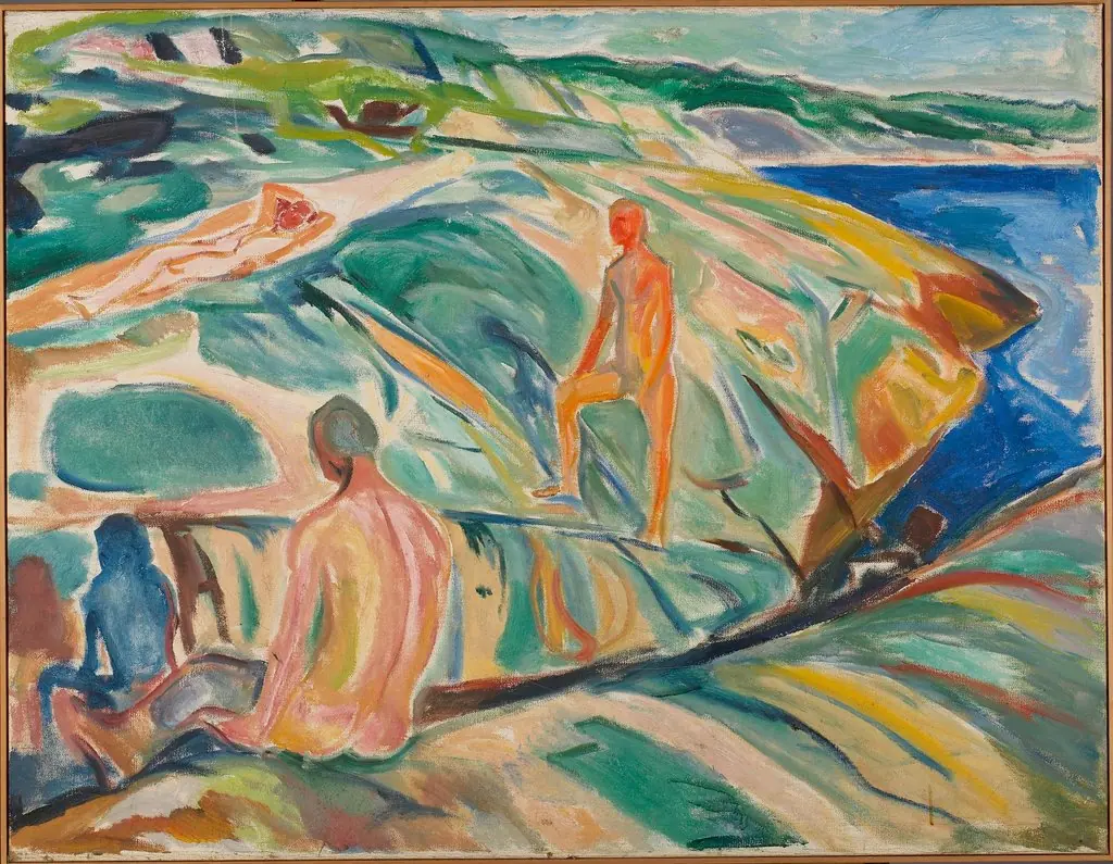 Bathing Men on Rocks, by Edvard Munch