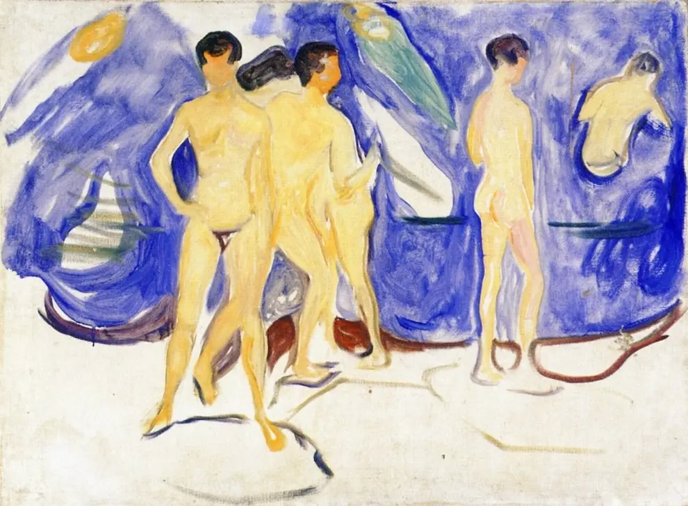 Bathing Young Men, by Edvard Munch