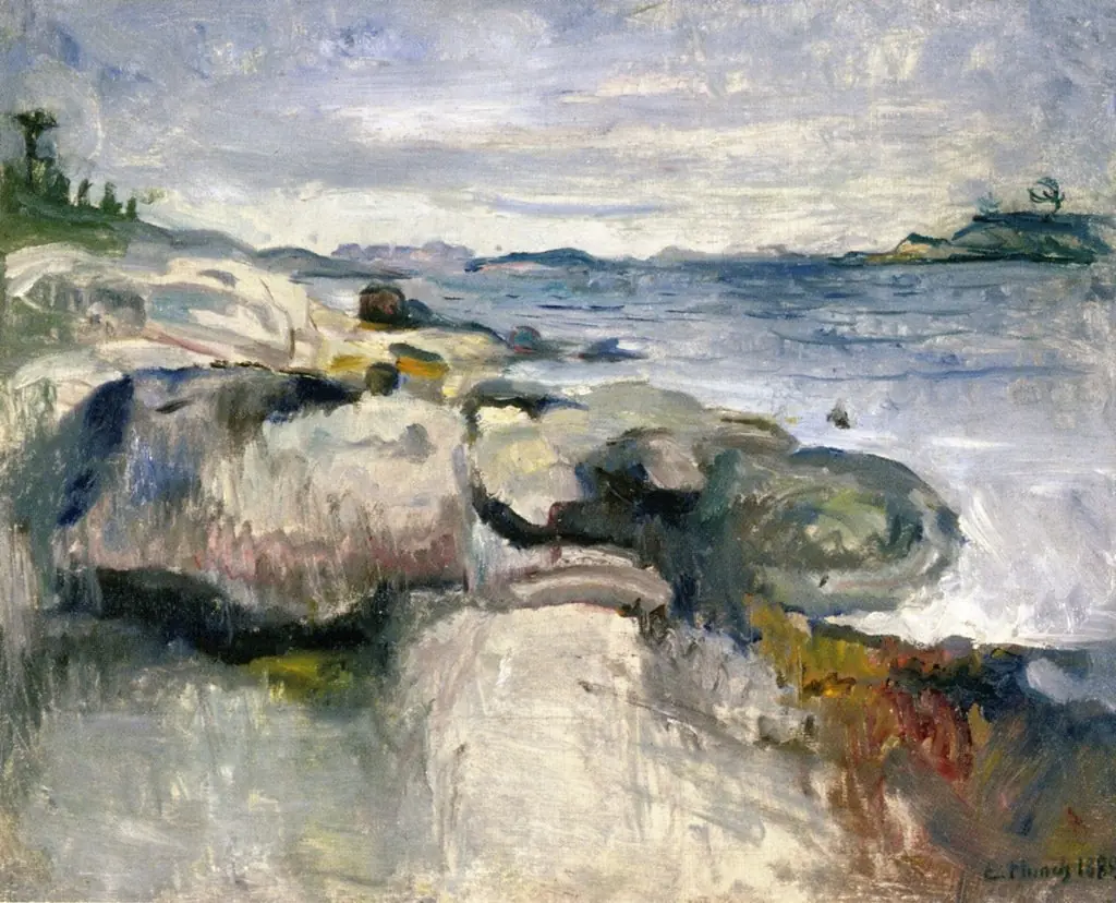 Beach, by Edvard Munch