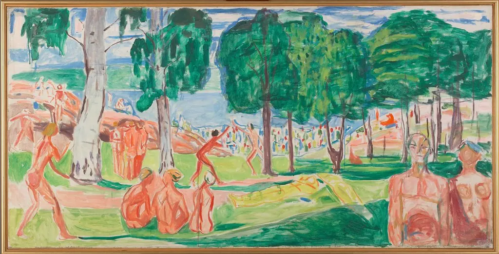 Beach, by Edvard Munch