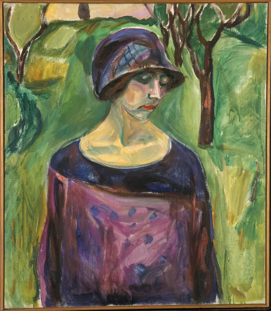 Birgit Prestøe in the Garden, by Edvard Munch
