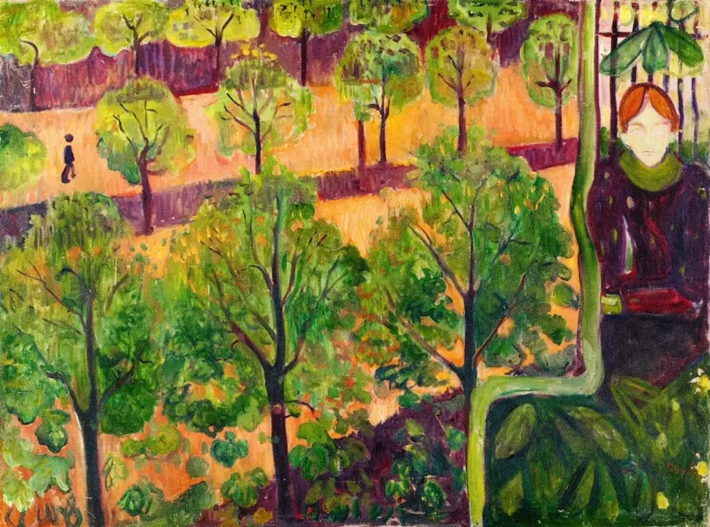 Boulevard in Paris, by Edvard Munch