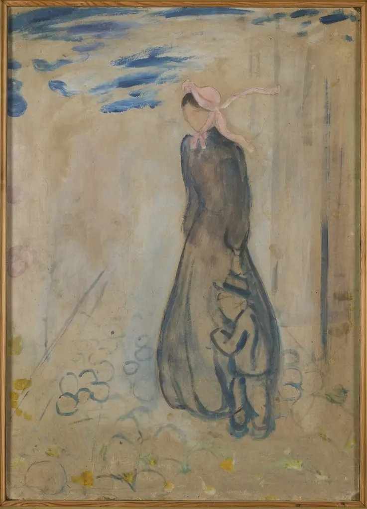 Childhood Memory. Outside the Gate, by Edvard Munch