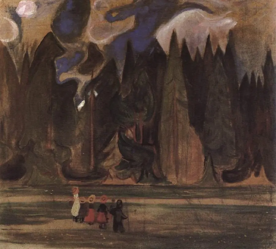 Children in the Forest, by Edvard Munch