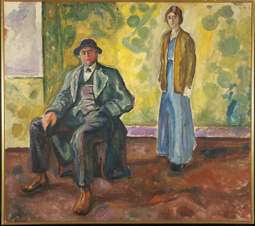 Christian and Hjørdis Gierløff, by Edvard Munch