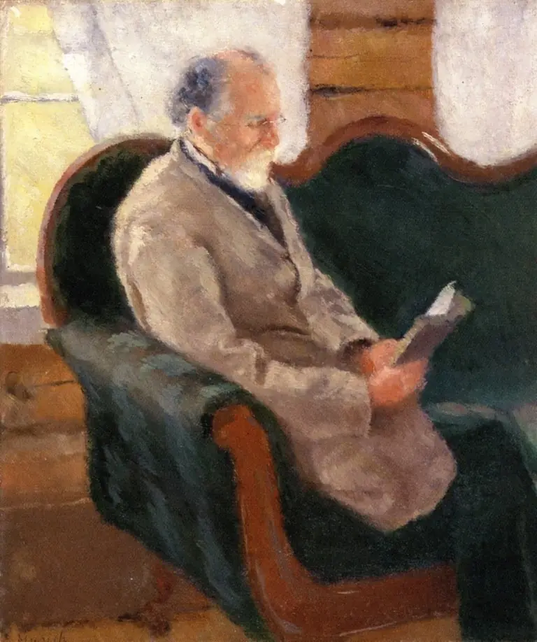 Christian Munch on the Couch, by Edvard Munch
