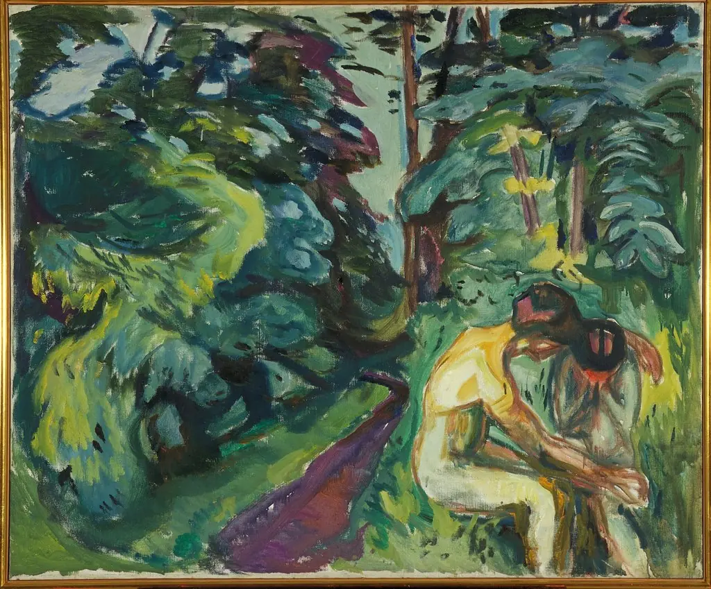Consolation in the Forest, by Edvard Munch