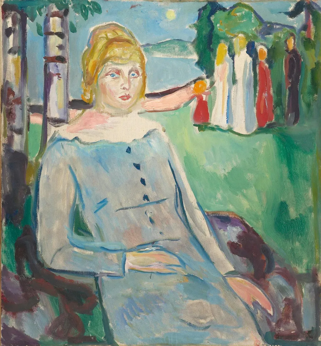 Dagny Konow, by Edvard Munch, oil, 1917