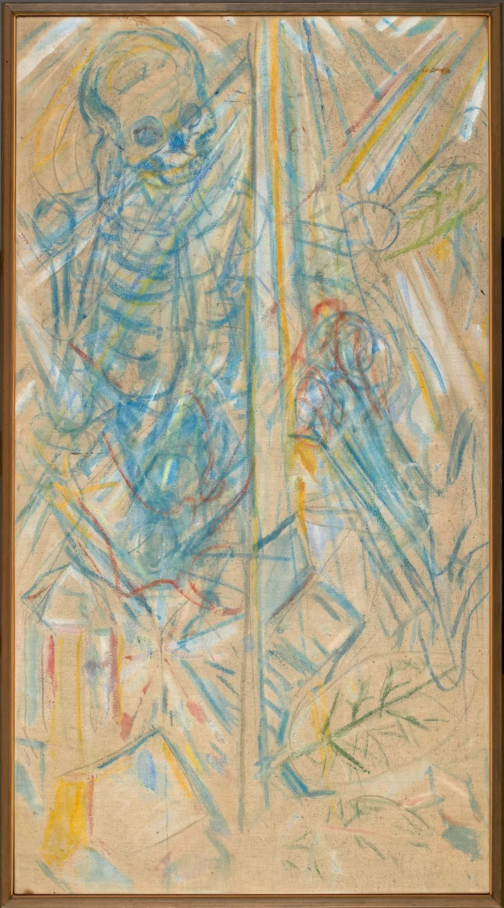 Death and Crystallization, by Edvard Munch, charcoal, 1909