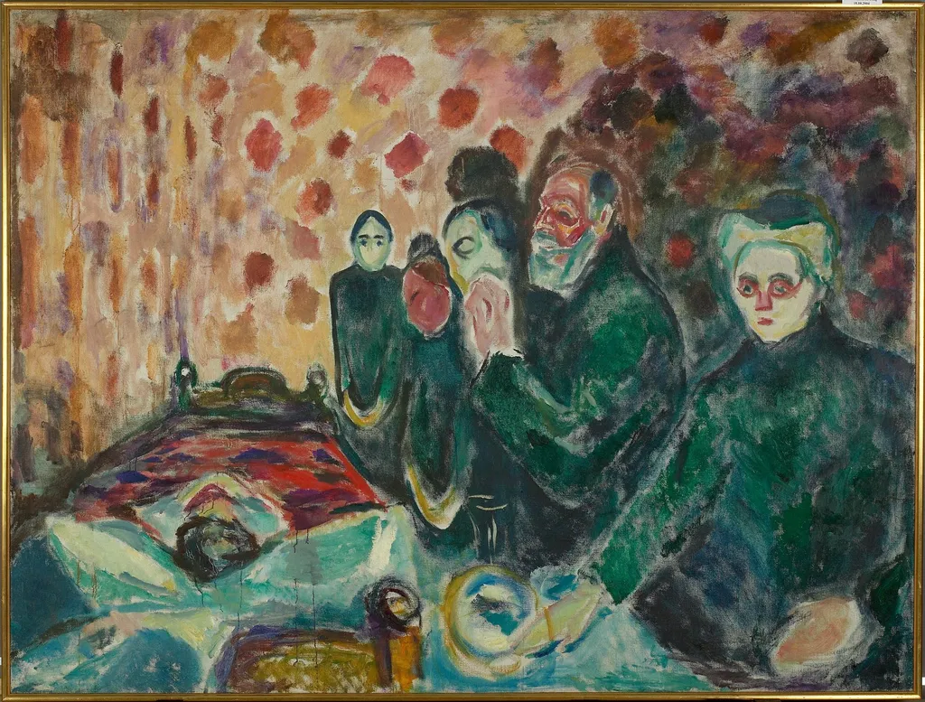 Death Struggle, by Edvard Munch, oil, 1915