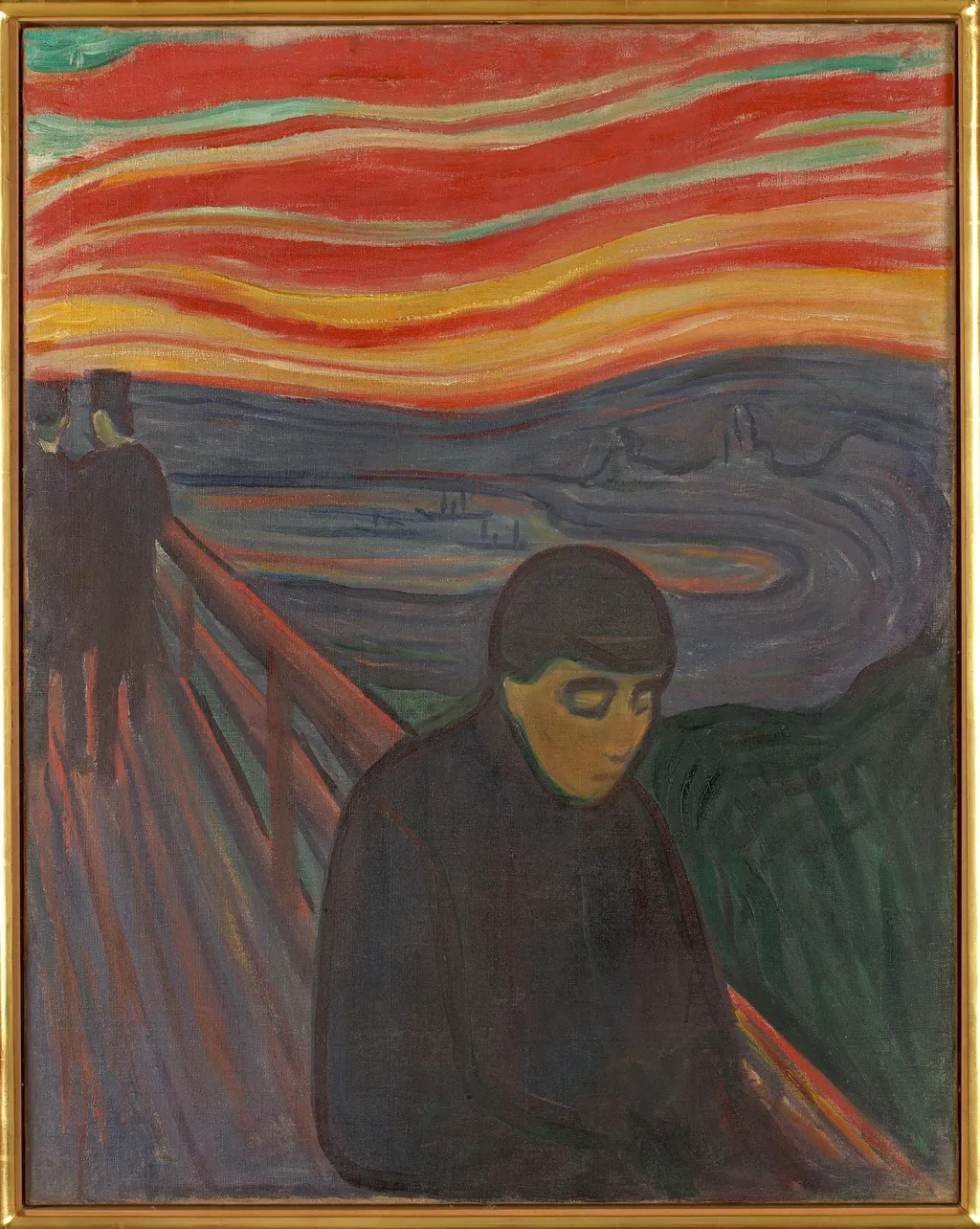 Despair, by Edvard Munch, oil, 1898