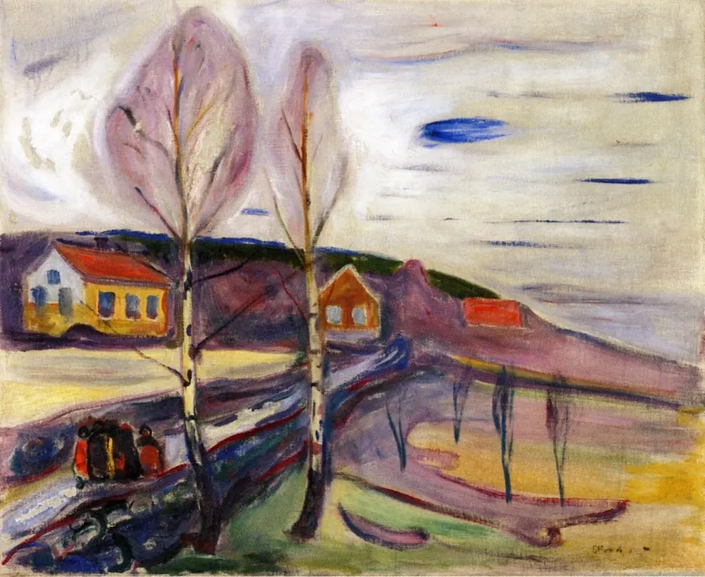 Early Spring in Åsgårdstrand, by Edvard Munch